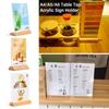 Double Sided Table Top Sign Holder Acrylic Picture Card Frame Menu Display Stand Home Office