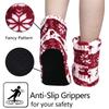 Adult Christmas Deer Boots Coral Velvet Print Indoor Boots Men and Women Yoga Shoes