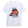 Summer Classic Car Top Retro Car Pattern T-shirt Men's and Women's Creative Picture Collar Printing Pure Cotton Short Sleeves