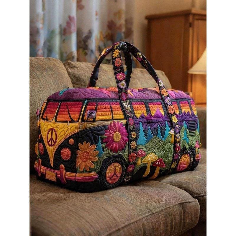 3D Ретро сумка-баул VW Bus для путешествий и спортзала: Мода для коротких дистанций