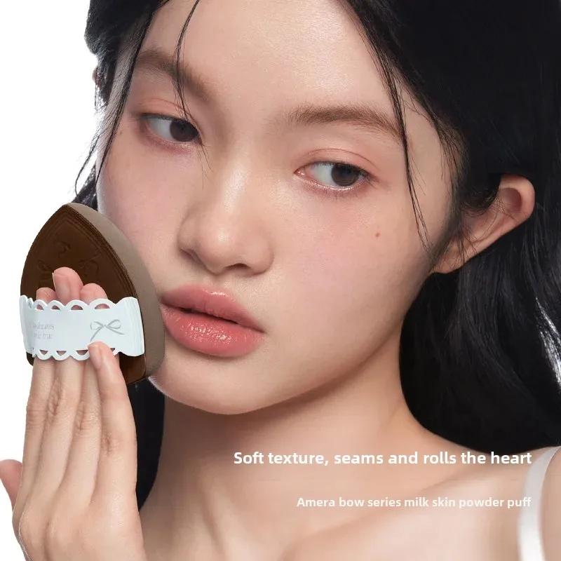 Everbab Mini Makeup Sponge Bow Skin Care Cream Blusher Powder Puff Compact Beauty Tools For Face And Body Makeup