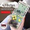 "2023 Nostalgic Tetris Game Console, 4.1-Inch Screen, Transparent Frosted Shell, Handheld"