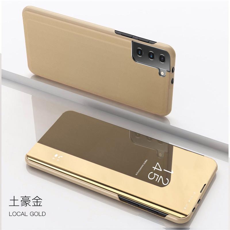 Для Samsung Galaxy S21 чехол Smart Mirror кожаный флип-чехол для телефона с подставкой для S20 S 21 FE S21 Plus S21Ultra S21 + прозрачные чехлы