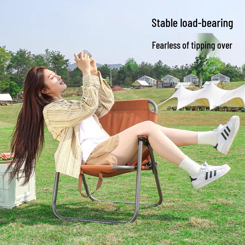 Складной кемпинговый и пляжный стул Кермит, круглая трубка 25 мм