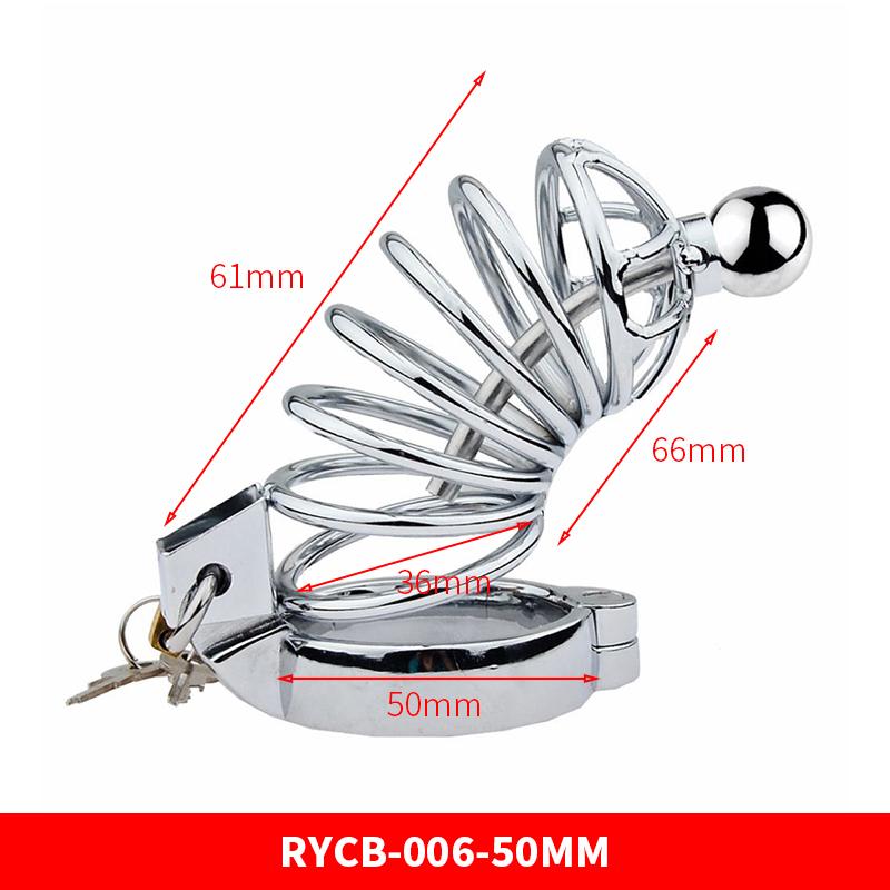 Runyu Adult Sextoy Tooys Men'S Metal Penis Chastity Cage Adjustable Cock Ring Restriction Punitive Stainless Steel Urethral Lock