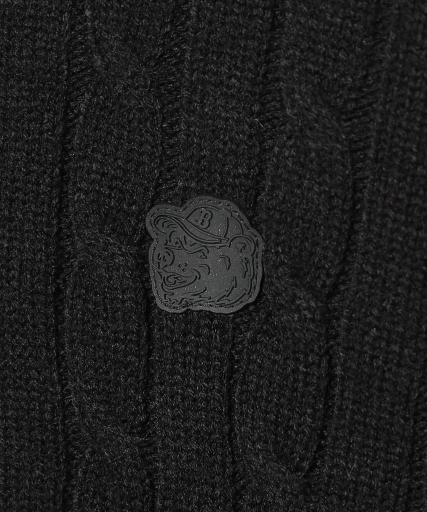 UCLA Unisex Round Neck Cable Knit [Black] (Ua9Lk10)