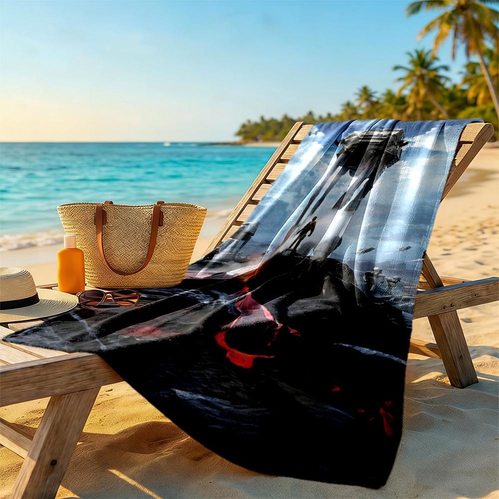 Star Wars Beach Towel Soft Durable Quick-Dry Comfortable Lightweight Perfect for Traveling Yoga Camping and Swimming