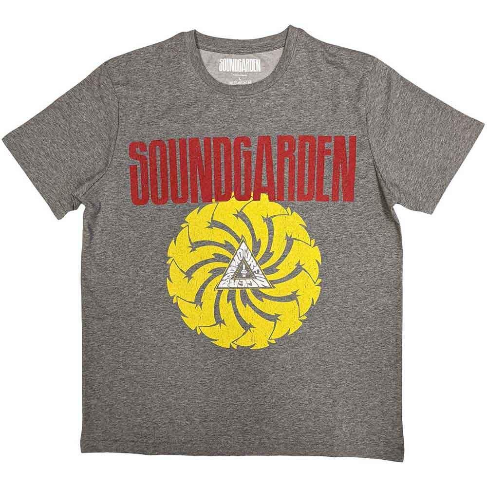 Soundgarden 'Badmotorfinge<wbr/>r V.1' Серая Футболка - НОВАЯ Унисекс Футболка