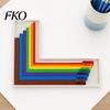 Corner Alignment Tool 7Pcs/Set Paper Crafting Rulers with Storage Case, Color-Coded L-Shaped Pastel Color Size Tabs, Layering Guide