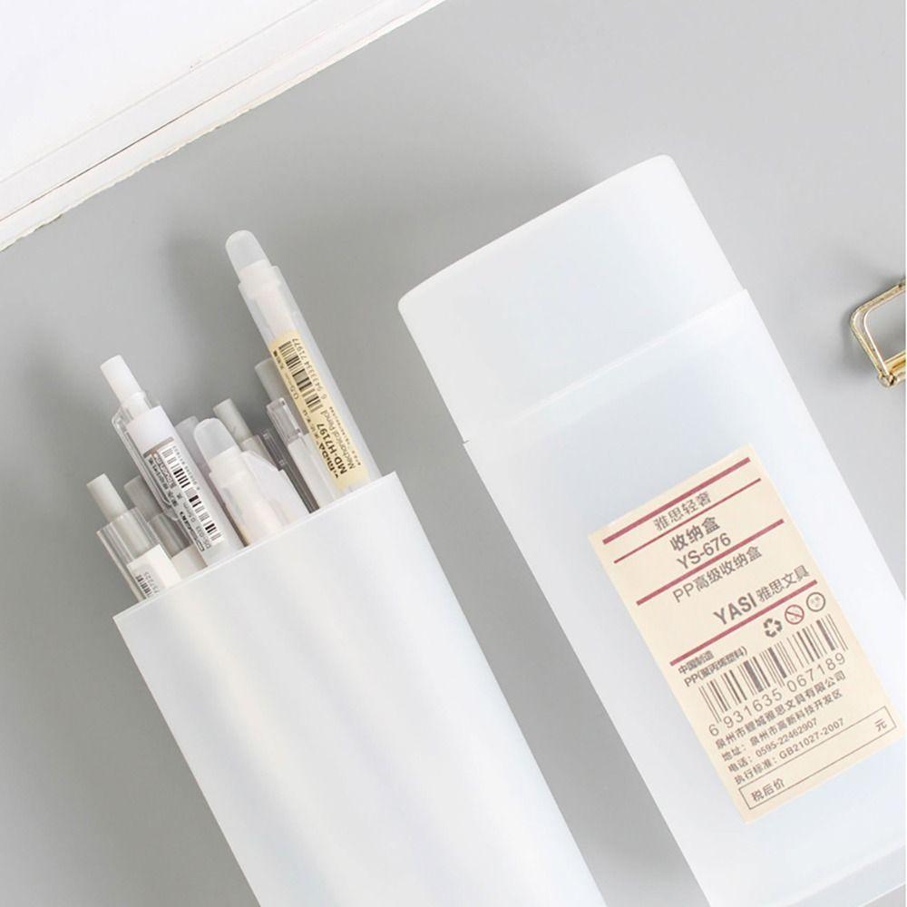 Detachable Pen Holder Translucent Makeup Brush Box Multifunctional Student Stationery  Desktop