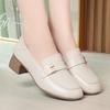 Модная женская обувь AIYUQI Осень 2025 Новая Натуральная кожа Женская офисная обувь Большой размер Нескользящая обувь для мам