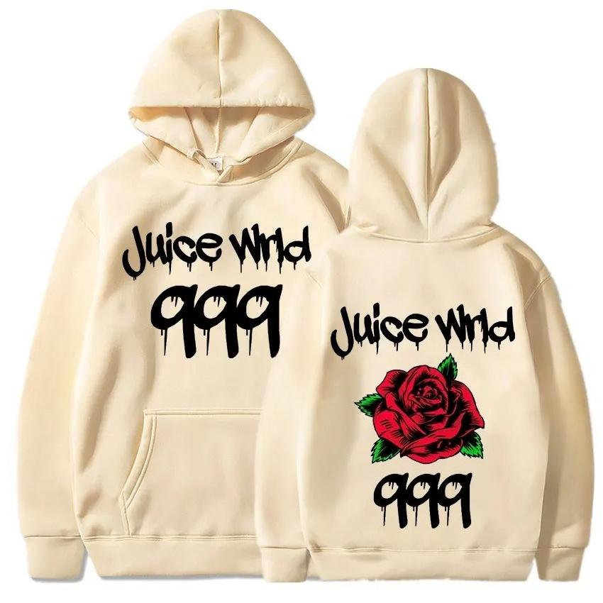 Juice WRLD Хип-хоп Поп-певец Уличная мода Мужская осенне-зимняя Модная Удобная толстовка Повседневная кофта