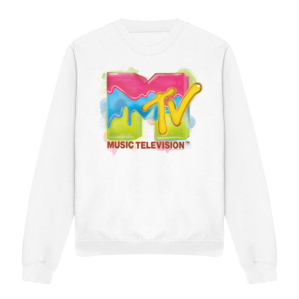 MTV Unisex Adult Paint Logo Sweatshirt