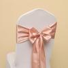 Elegant Design Satin Chair Sashes Butterfly Ties Chair Cover Decoration  Festival Celebration