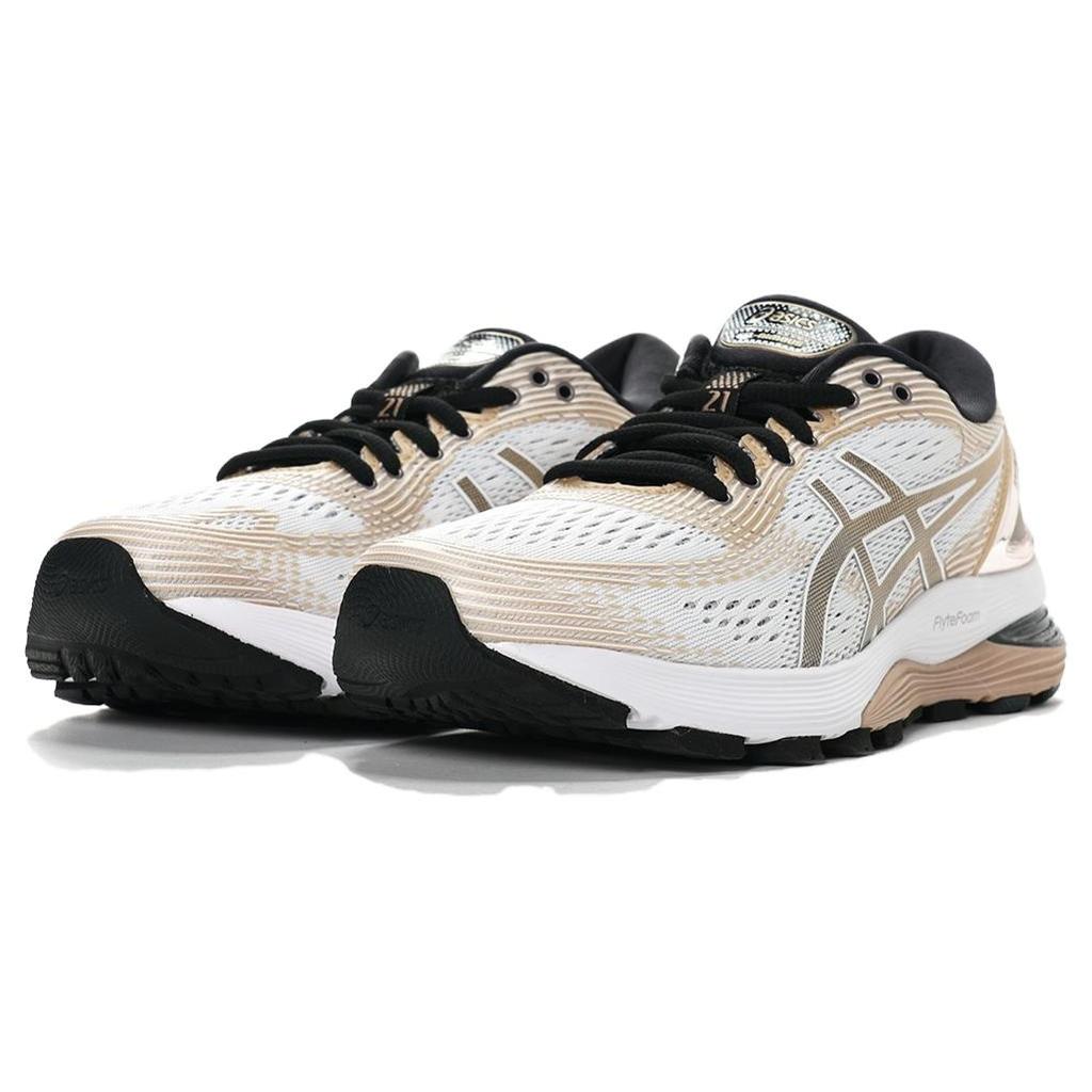 (WMNS) ASICS Gel-Nimbus 21 Platinum 'White Frosted Almond' Women's 1012A608-100
