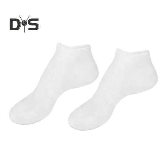 1 пара силиконовых увлажняющих носков, многоразовые мягкие носки для гладкой кожи, спа-педикюра для ног, от сухих трещин