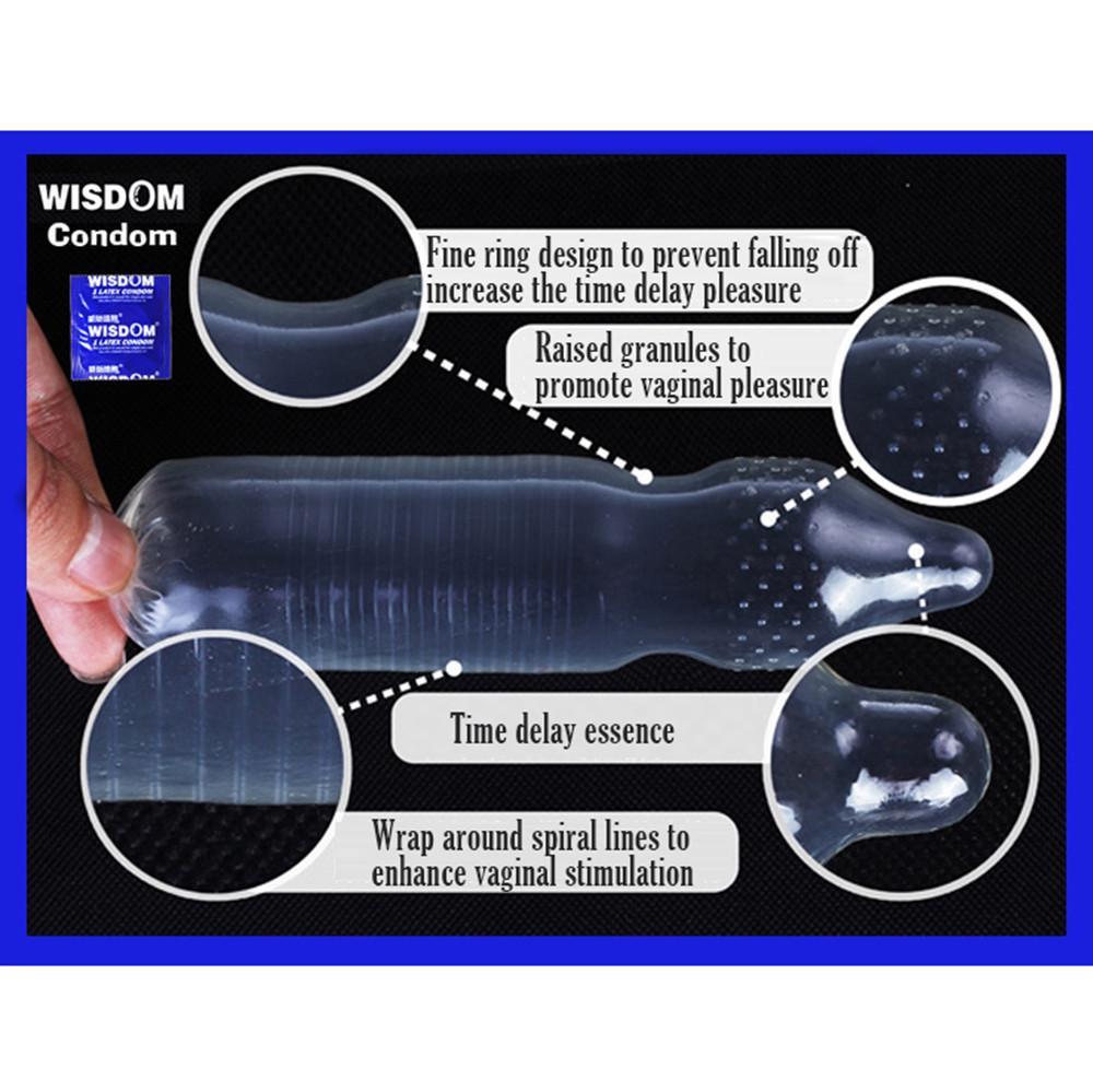 10pcs Delicate Latex Condoms Delay Penis Rings Contraception Tools Condom Sex Products