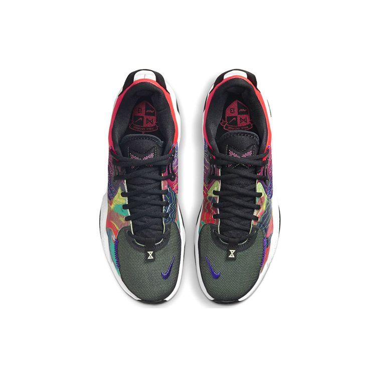 Nike PG 5 EP Multi-Color Unisex Sneakers Bright-Crimson Fierce-Purple Barely-Volt CW3146-600
