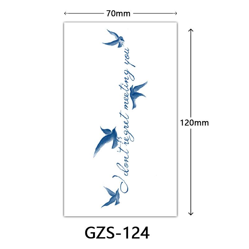 Травяная тату-наклейка, Тату-наклейка соком на тыльную сторону руки, Полуперманентная тату-наклейка, Водостойкая тату