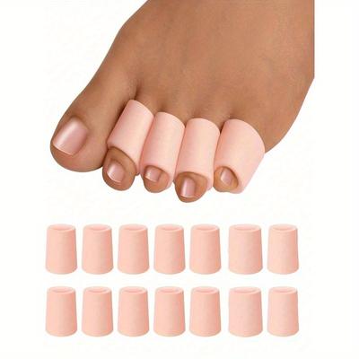 Гелевый протектор для пальцев ног, рукав для пальцев ног, трубчатый протектор для пальцев ног, новый материал, от натоптышей, волдырей при бурсите, (Для мизинцев), Силиконовый протектор для пальцев ног