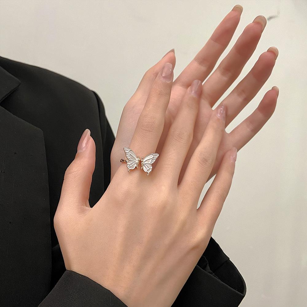 Открытое кольцо-бабочка женское, Новое персонализированное изысканное кольцо на указательный палец, подарок