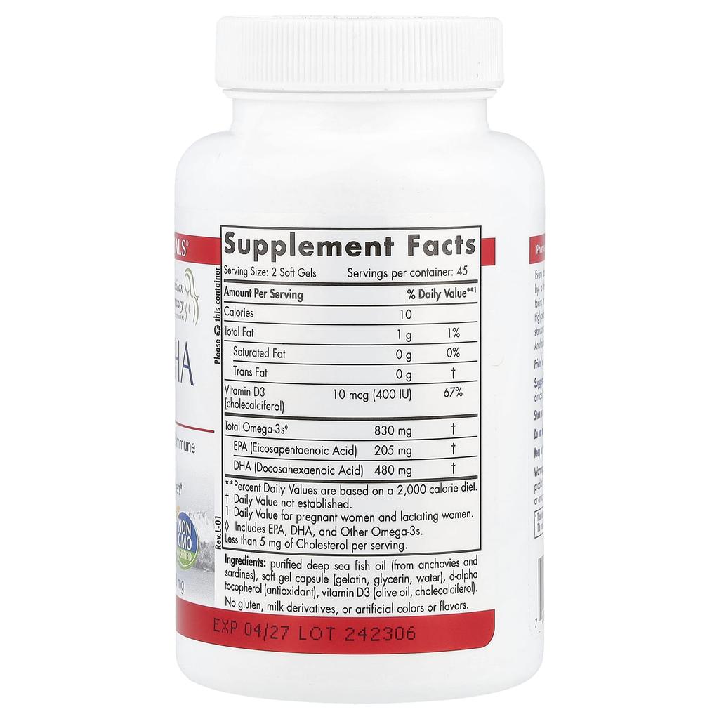 Nordic Naturals ДГК для беременности, 90 мягких капсул