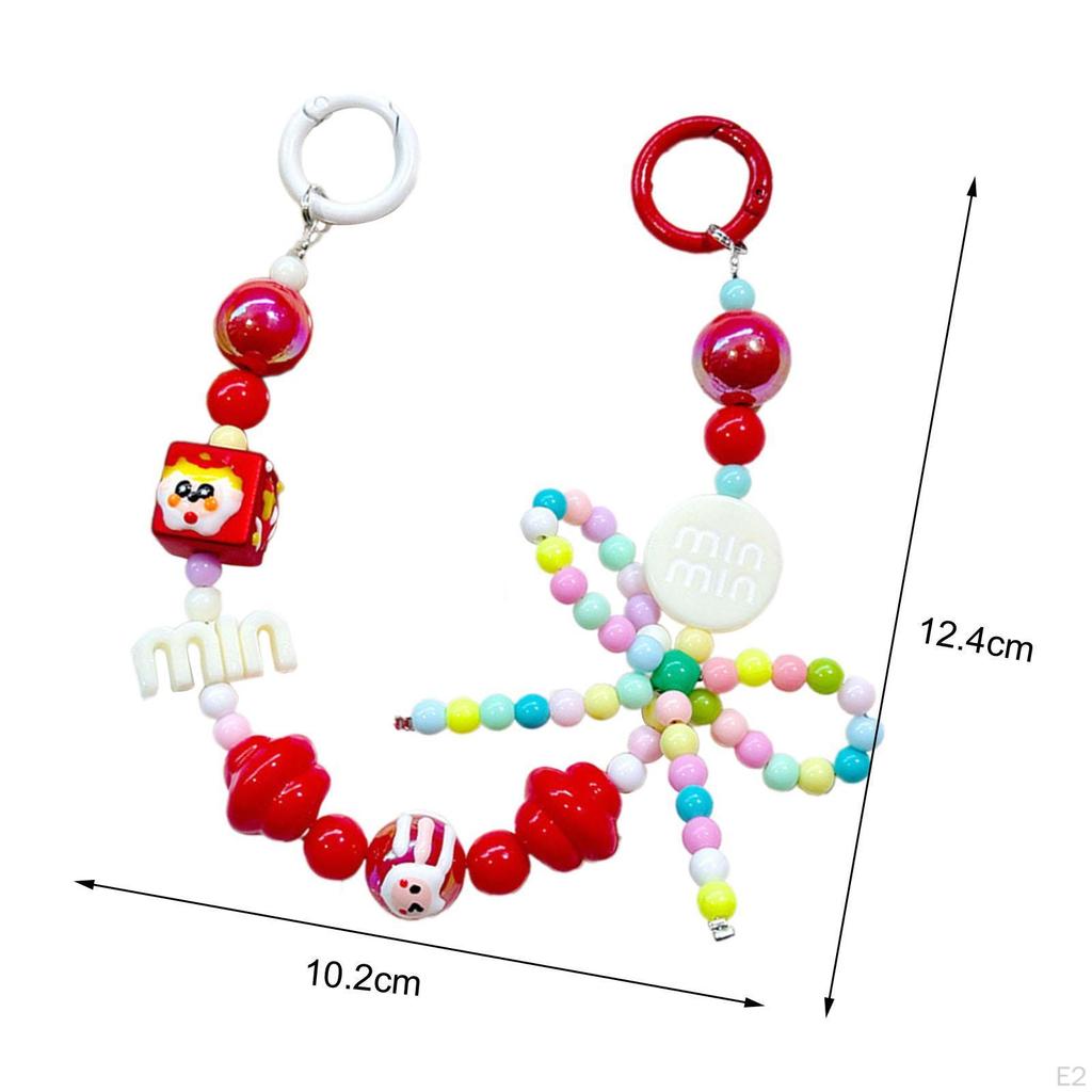 Брелок для ключей с бусинами, многофункциональный брелок для подарка на день рождения, день святого Валентина