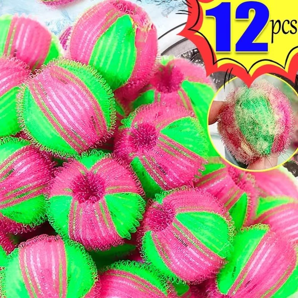 6/12Pcs Lightweight Washing Machine Ball Reusable Floating Lint Remover Catcher  Household Laundry