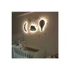 Children's Room Decorative Wooden Night Lamp Led Lighting