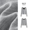 Semir Women's Faux Two-Piece Embroidered Knit Top