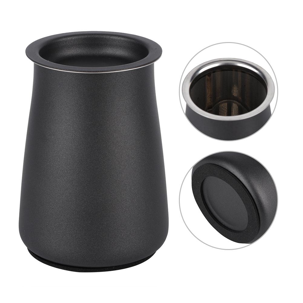 Сито из нержавеющей стали для кофейного порошка, фильтр-чашка, аксессуары для кофеварки, черный