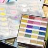24-Color New Pearlescent Color Solid Chinese Painting Water Color Artist Hand-painted Illustration Detail Depiction Art Supplies