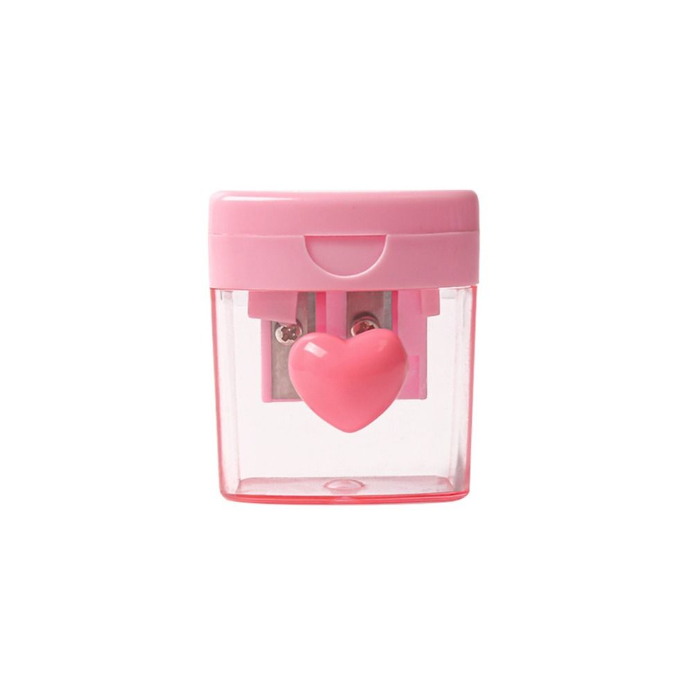 1/2 Holes Pencil Sharping Tools Transparent Pencil Cutter Pencil Sharpener School Supplies