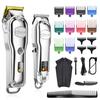 Professional Hair Cutter Mans Hair Clipper Set Metal Electric Cordless Hair Trimmer for Barber LCD Display Hairdressing
