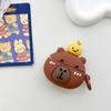 Мультяшный силиконовый чехол для наушников Bluetooth для Airpods 1/2/3/Pro защитный чехол милый чехол для гарнитуры Capybara для Airpods Pro 2