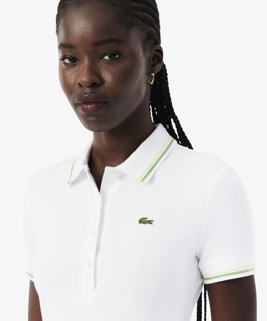LACOSTE Женское платье-поло с контрастной отделкой Ef5288-56G 3Sm