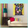 Dog Colorful Diy Oil Painting On Canvas For Home Office Decoration Wall