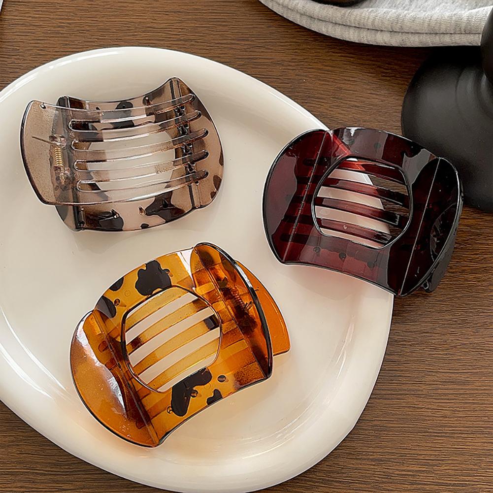 Ретро черепаховая заколка для волос Элегантная простая нескользящая заколка для волос Коготь Заколка для волос Головной убор Аксессуар для волос для женщин