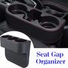 Multifunctional Car Leather Cup Holder PU Leather Gap Filler Storage Box  Truck Interior