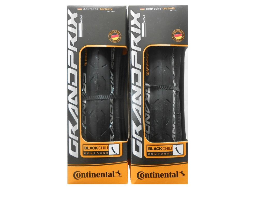Set of two Continental GRAND PRIX clincher tires, 700c (700 x 25c) [Imported]