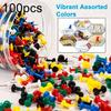 100pcs Push Pins, Thumb Tacks for Bulletin Board,Stick Colors Pins Thumb Tacks for Cork Board Wall Hangings,Office Tacks Pins