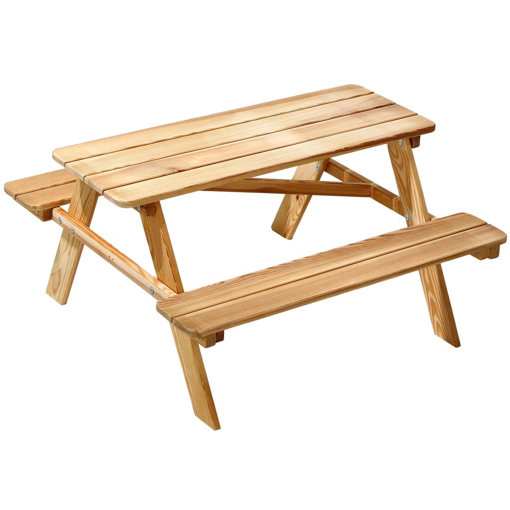 KADAX Садовая скамейка Деревянная скамейка для детей со столом Столиком Для сада