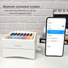 Hand-Crank Bluetooth Piano Music Calendar 2025 with 27 Music Calendar Cards Creative Piano Calendar White