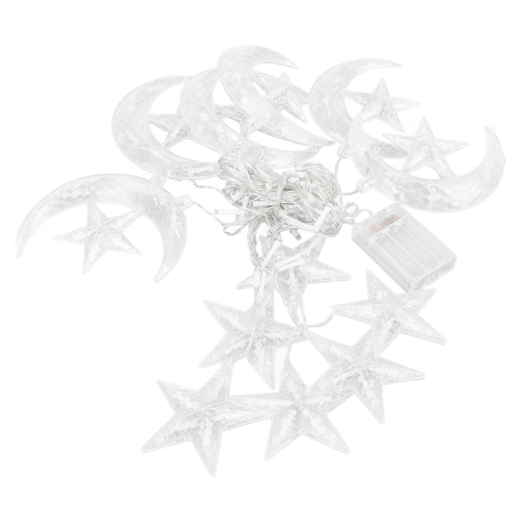 Гирлянда со звездами и луной 3,3 ярда 126 светодиодов Декоративная гирлянда для свадебной вечеринки в Рамадан