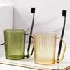 Light Luxury Wash Cup Ins Wind Mouthwash Cup Transparent High Beauty  Toothbrush Cup Household Toothware Cup