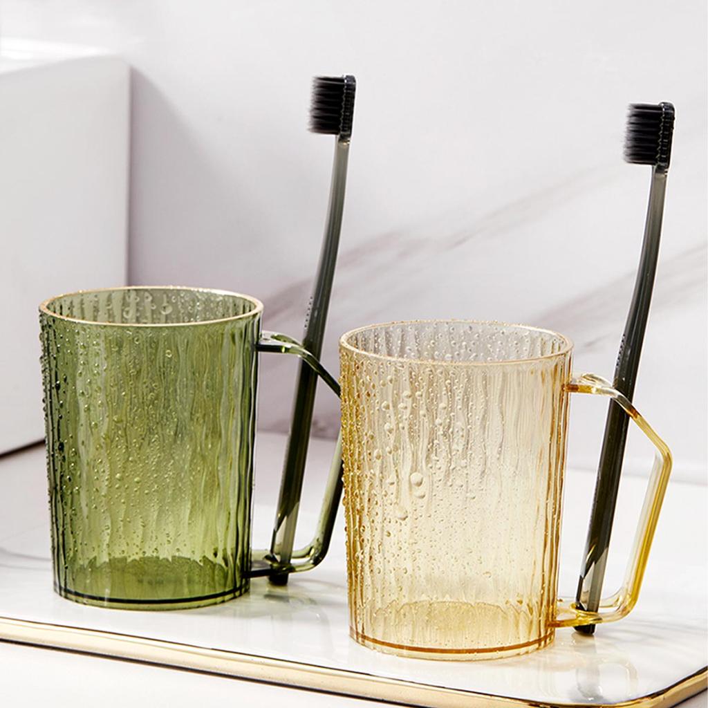 Light Luxury Wash Cup Ins Wind Mouthwash Cup Transparent High Beauty Toothbrush Cup Household Toothware Cup