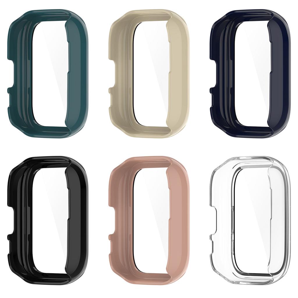 Стильный чехол из поликарбоната и стекла, защитный чехол с полным покрытием для активных смарт-часов, защищает от пыли и царапин