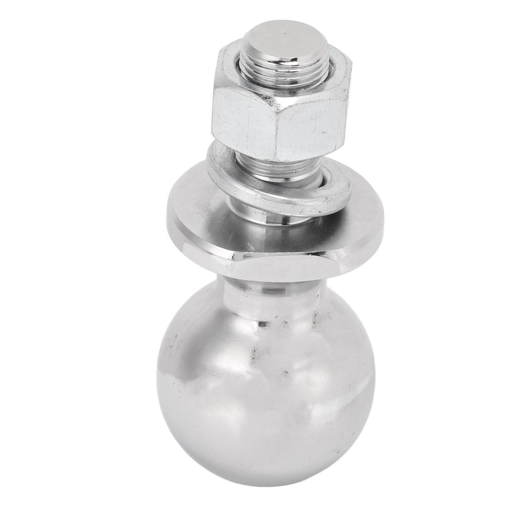 1‑7 8in Diameter Chrome Hex Nut Hitch Ball for ATV UTV Lawn Tractor 5 8x1‑3 4in Shank 2000 LBS
