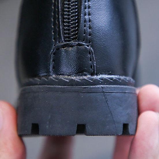 Детские сапоги, осенние и зимние плюшевые сапоги для девочек, однотонные зимние сапоги большого размера с рисунком бабочки