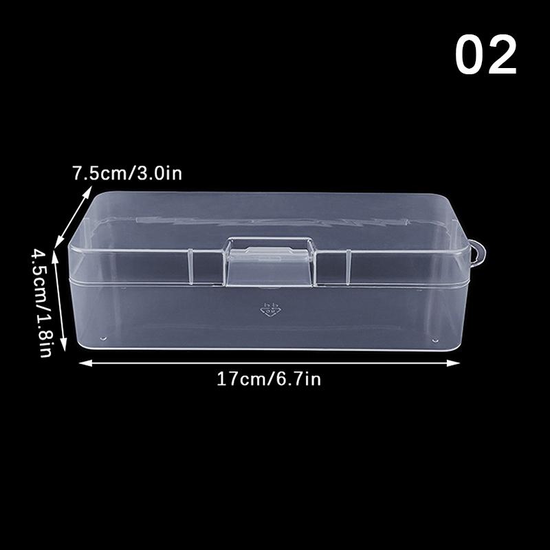 1 шт., чехол для ручек для ногтей, коробка из полипропилена, прозрачная коробка для кистей для ногтей, канцелярские принадлежности, школьный пенал, принадлежности для хранения карандашей